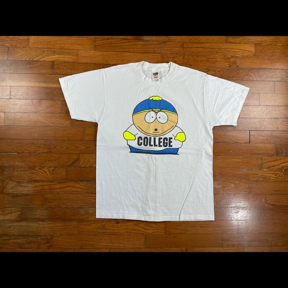 Vtg 90s Southpark Cartman Kenny College Comedy Central T-Shirt 2Lot Size L Rare - Picture 14 of 16